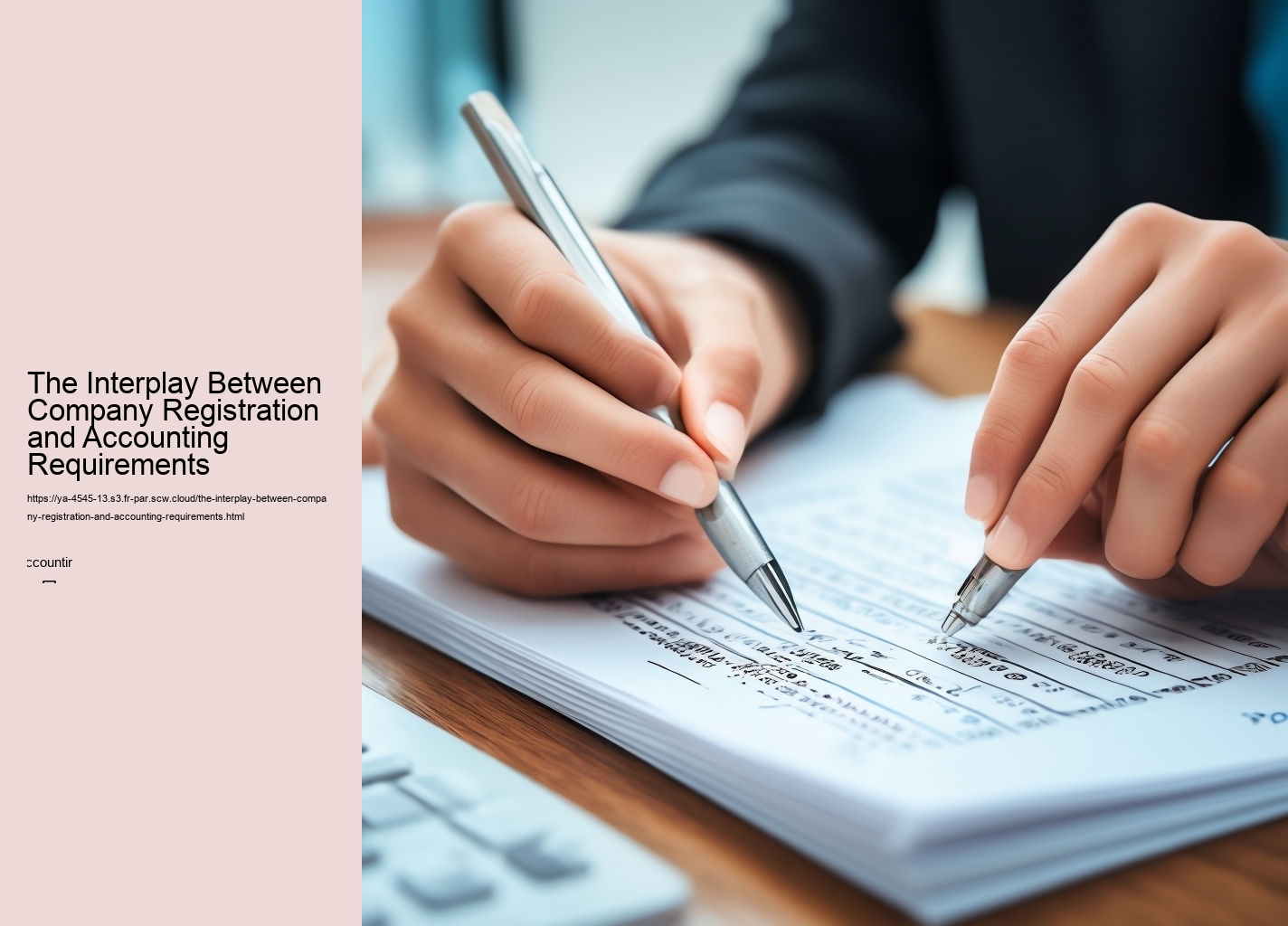 The Interplay Between Company Registration and Accounting Requirements